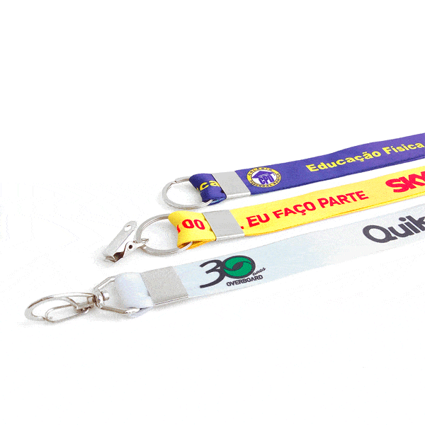 Cordão de pescoço para crachá personalizado