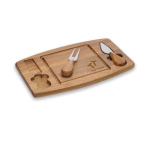 Kit Queijo em Madeira Personalizado