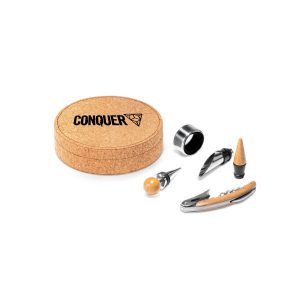 Kit Vinho em Cortiça Personalizado
