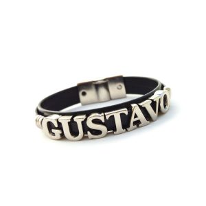 Pulseira masculina personalizada com nome