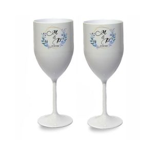 Taça De Acrílico Personalizada Para Casamento