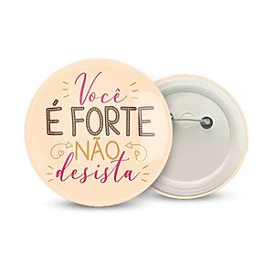 Botton Americano com Alfinete Personalizado